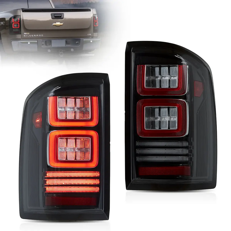 VLAND LED Tail Lights II for Chevrolet Silverado 2007-2013 1500/2500/3500 2nd Gen (Second generation) VLAND Factory