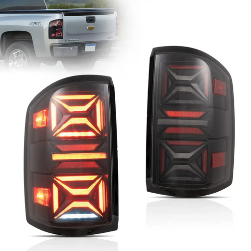 VLAND LED Tail Lights III for Chevrolet Silverado 2007-2013 1500/2500/3500 2nd Gen (Second generation) VLAND Factory