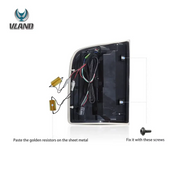 VLAND LED Tail Lights III for Chevrolet Silverado 2007-2013 1500/2500/3500 2nd Gen (Second generation) VLAND Factory