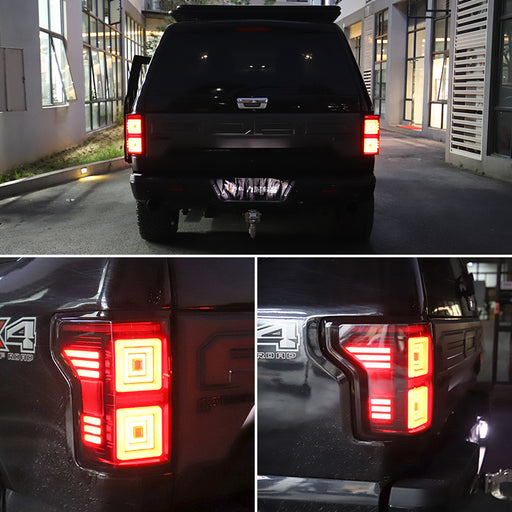 VLAND LED Tail Lights for Ford F150 13th Gen (P552) 2015-2020 With Sequential Indicators VLAND Factory