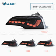 VLAND LED Tail Lights for Tesla Model 3 2007-2022 with Start Up Animation Sequential Amber Indicator (International Model) VLAND Factory