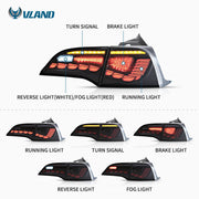 VLAND LED Tail Lights for Tesla Model 3 2007-2022 with Start Up Animation Sequential Amber Indicator (International Model) VLAND Factory