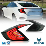 VLAND LED Taillights For Honda Civic 10th Gen 2016-2019 With/Without Trunk Lights VLAND Factory