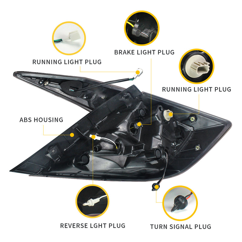 VLAND LED Taillights For Honda Civic 10th Gen 2016-2019 With/Without Trunk Lights VLAND Factory