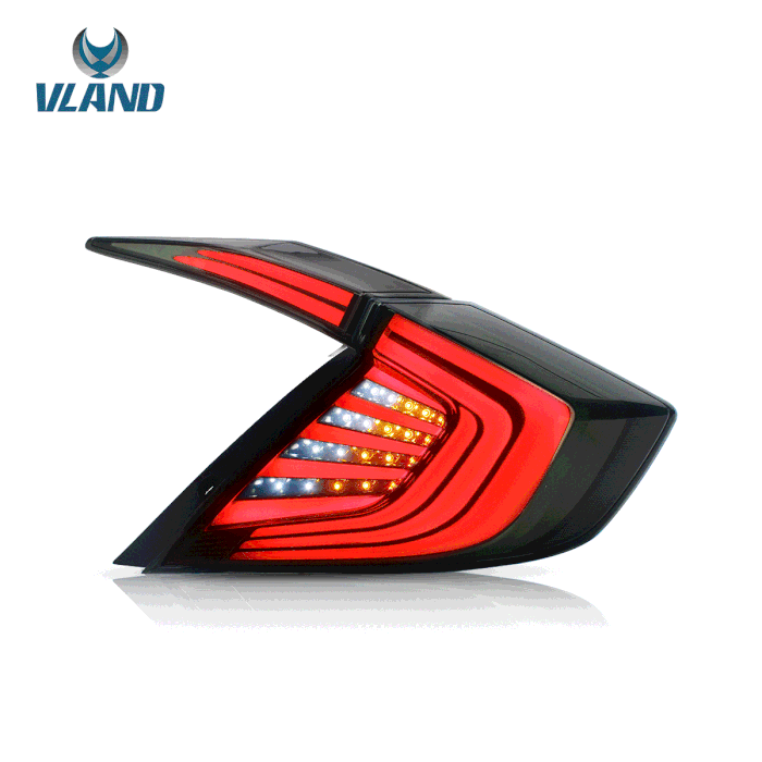 VLAND LED Taillights For Honda Civic 10th Gen 2016-2019 With/Without Trunk Lights VLAND Factory