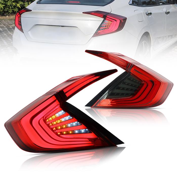 VLAND LED Taillights For Honda Civic 10th Gen 2016-2019 With/Without Trunk Lights VLAND Factory