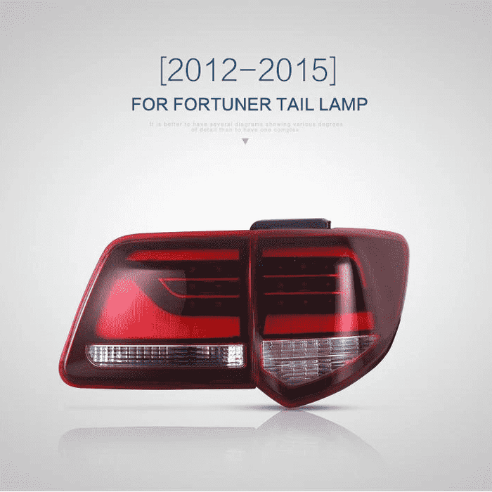 VLAND LED Taillights For Toyota Fortuner 2012-2015 with Sequential Indicator VLAND Factory