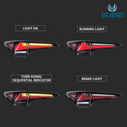 VLAND LED Taillights For Toyota Fortuner 2017-2019 w/Sequential Indicator VLAND Factory