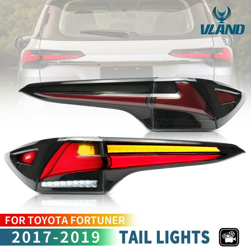 VLAND LED Taillights For Toyota Fortuner 2017-2019 w/Sequential Indicator VLAND Factory