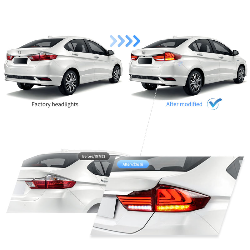 VLAND LED Taillights for Honda City 2014-2017 VLAND Factory