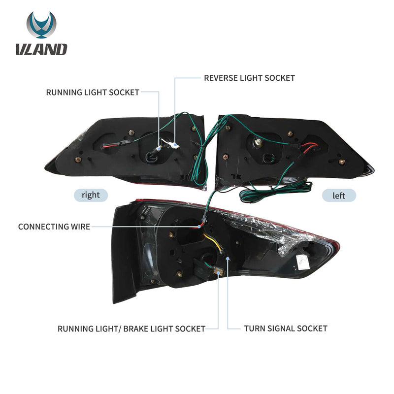VLAND LED Taillights for Honda City 2014-2017 VLAND Factory