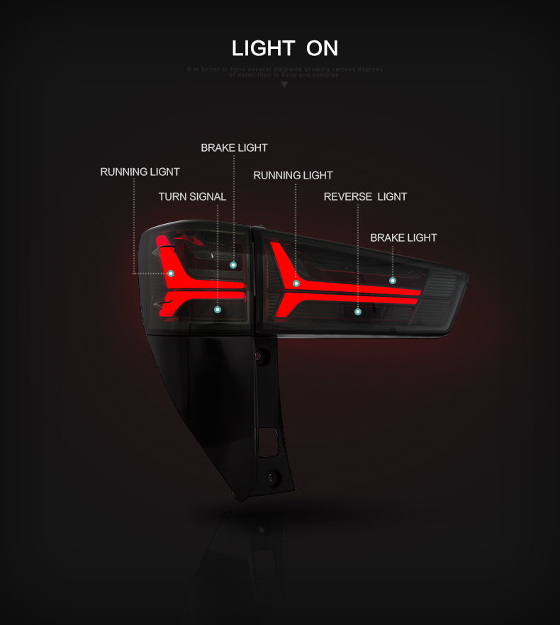 VLAND LED Taillights for Toyota Innova 2015-2016 VLAND Factory