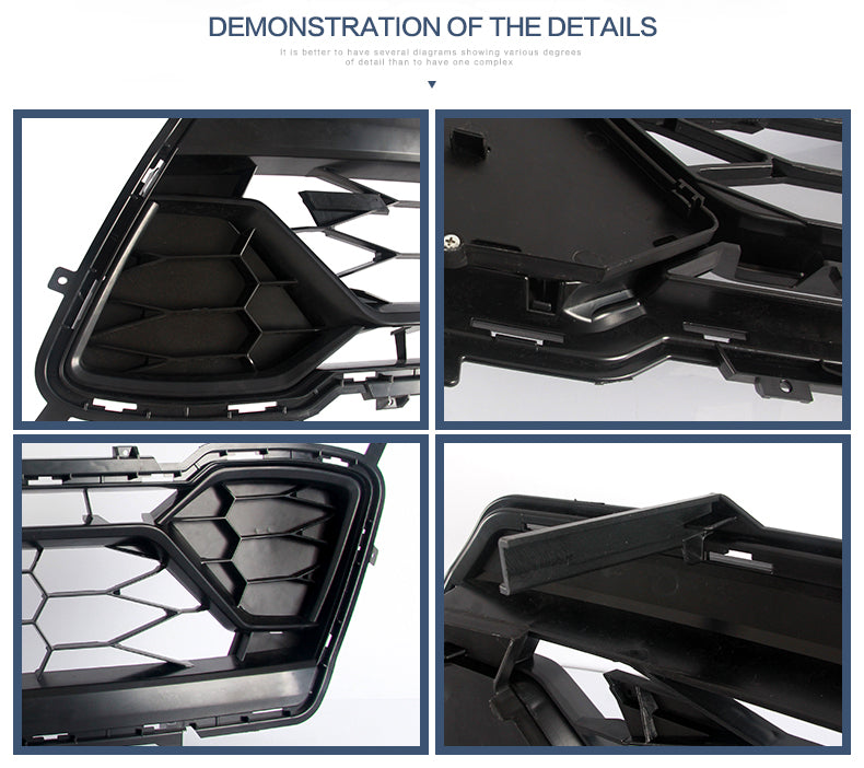 VLAND Middle Grill with Cover and Nuts For Chevrolet Camaro 2016-2023 6th Gen (Sixth generation) VLAND Factory