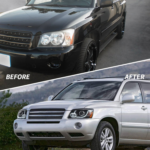 VLAND Projector Headlights for Toyota Highlander 2001-2007 1st Gen XU20 VLAND Factory