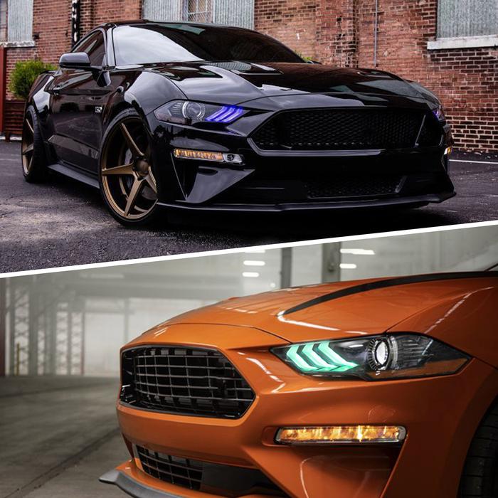 VLAND RGB DRL Headlight For Ford Mustang 2018-2023 6th Gen VLAND Factory