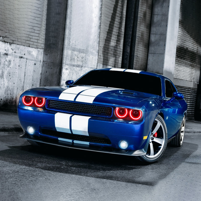VLAND RGB Dual Beam Headlights For Dodge Challenger 2008-2014 VLAND Factory
