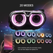 VLAND RGB Dual Beam Headlights For Dodge Challenger 2015-2020 VLAND Factory