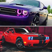 VLAND RGB Dual Beam Headlights For Dodge Challenger 2015-2020 VLAND Factory