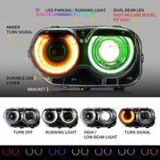 VLAND RGB Dual Beam Headlights For Dodge Challenger 2015-2020 VLAND Factory