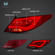 VLAND Tail Lights For Hyundai Accent / Verna / Solaries 2010-2018 VLAND Factory