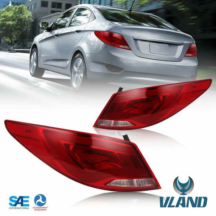VLAND Tail Lights For Hyundai Accent / Verna / Solaries 2010-2018 VLAND Factory
