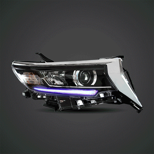 Vland Dual Beam Projector Headlights for Toyota Land Cruiser GXL / TZ-G 2017-2023 4th Gen Second Facelift VLAND Factory
