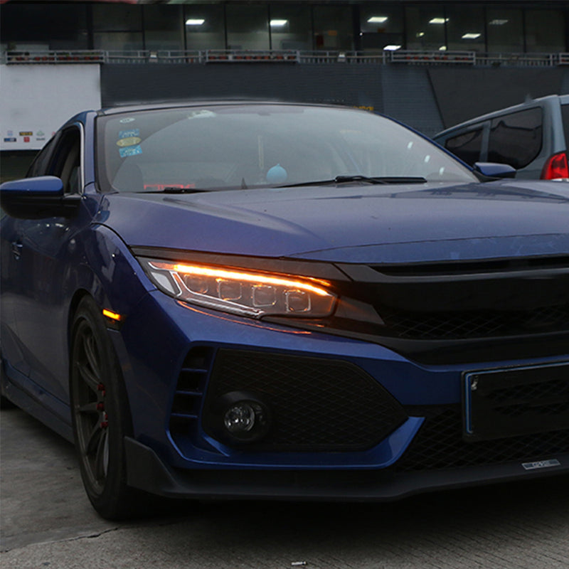 Vland Full LED Demon Eye Headlights for Honda Civic 2015-2021 (Tenth generation / 10th Gen Sedan Coupe Hatchback) VLAND Factory