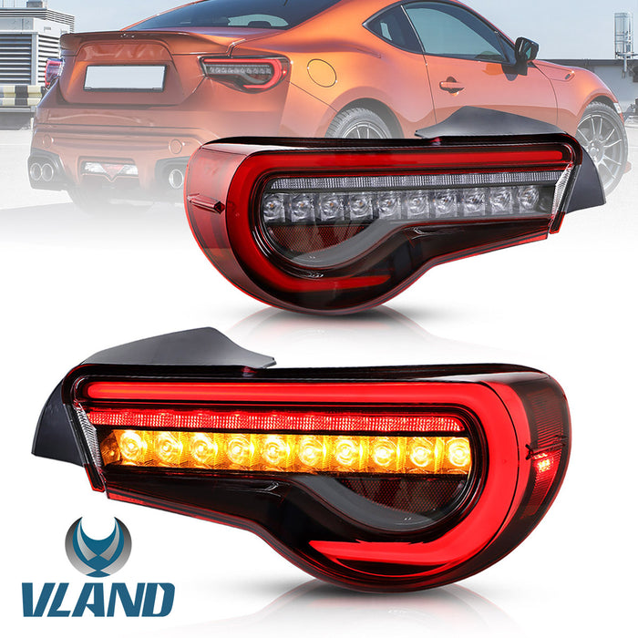 Vland Full LED Tail Lights For Toyota 86 GT86 & Subaru BRZ 2012-2020 Scion FR-S 2013-2016 w/Sequential Indicator VLAND Factory