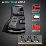Vland Full LED Tail Lights For Toyota Land Cruiser Prado 2010-2016 Aftermarket Tail lights (Not fit GX460) VLAND Factory