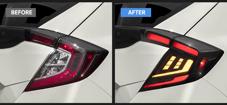 Vland Full LED Tail Lights II For Honda Civic 10th Taillights Assembly 2016-2021 VLAND Factory