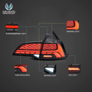 Vland III LED Tail Lights With Dynamic Welcome Lighting For Tesla Model 3 2017-2022 & Tesla Model Y 2020-2022 VLAND Factory