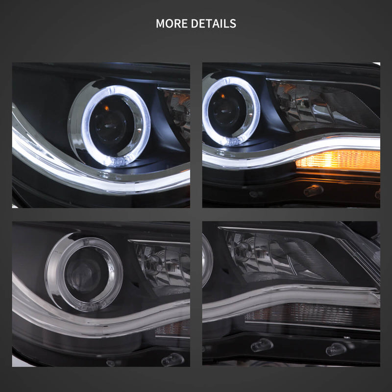 Vland LED Angel Eyes Head Lights for Volkswagen Tiguan 2009-2011 VLAND Factory