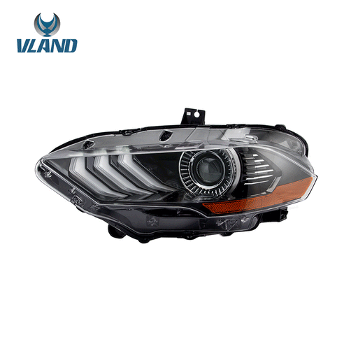 Vland LED Dual Beam Headlights For Ford Mustang 2018-2023 6th Gen Without Turn Signals(Single Side OR Complete Set) VLAND Factory
