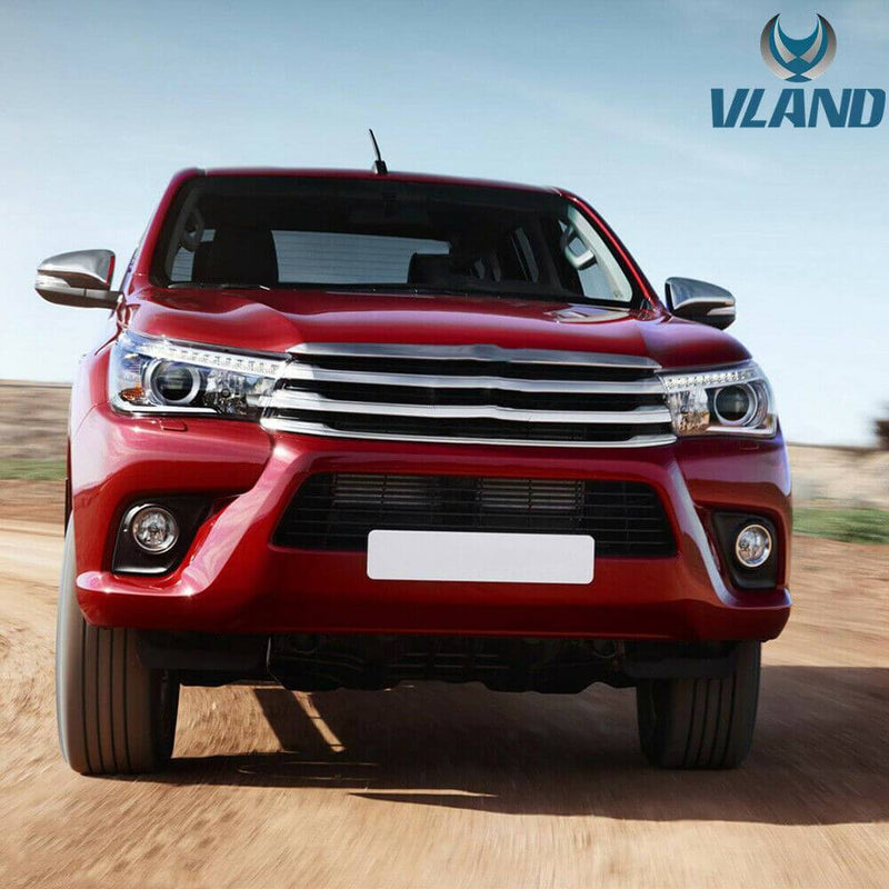 Vland LED Headlights For Toyota Hilux / Revo 2015-UP 8th Gen (Eighth generation. AN110, AN120, AN130) VLAND Factory