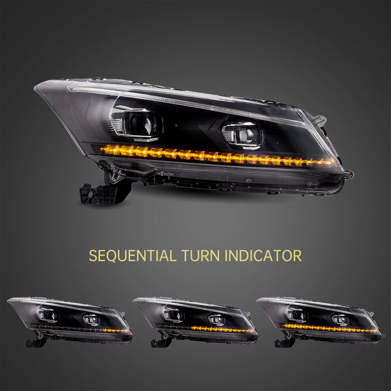 Vland LED Projector Headlight For Honda Accord 2008-2012 YAA-HD-0145A VLAND Factory