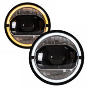 Vland LED Projector Headlights For Jeep Wrangler 2007-2017 Dual Beam (DRL Integrated w/ Turn Signals) VLAND Factory