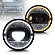 Vland LED Projector Headlights For Jeep Wrangler 2007-2017 Dual Beam (DRL Integrated w/ Turn Signals) VLAND Factory