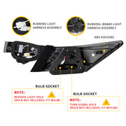 Vland LED Tail Lights For Honda Accord Inspire 8th Gen Sedan 2008-2013 [4PCS] VLAND Factory