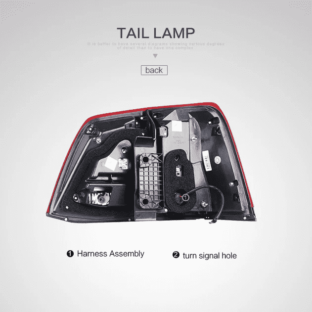 Vland LED Tail Lights For Toyota Land Cruiser 2008-2015 VLAND Factory