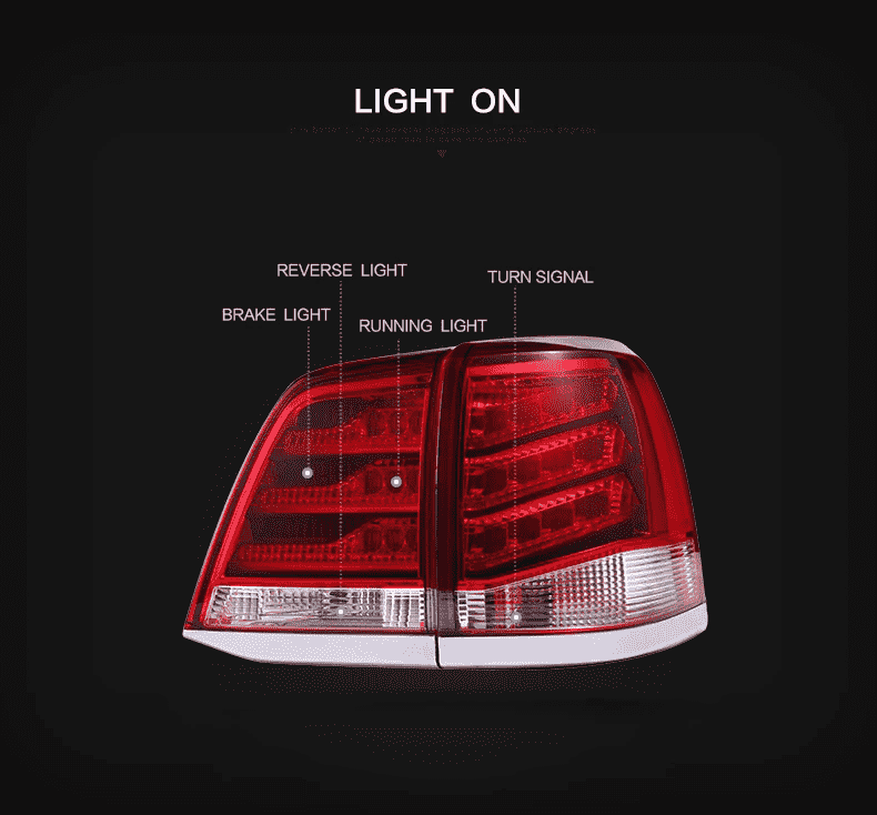 Vland LED Tail Lights For Toyota Land Cruiser 2008-2015 VLAND Factory
