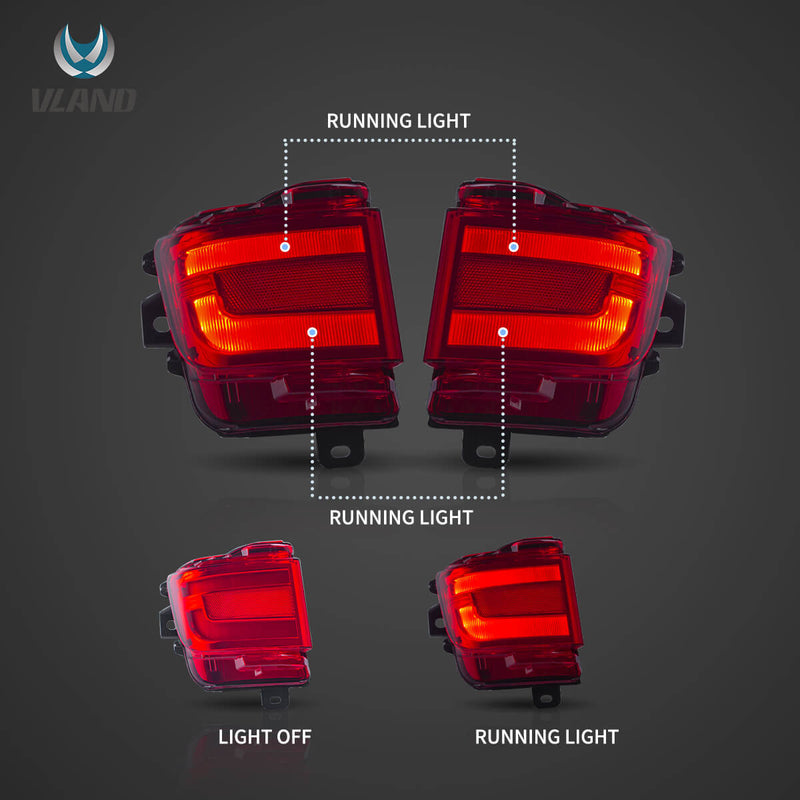 Vland LED Tail Lights For Toyota Land Cruiser 2016-2021 0266 VLAND Factory