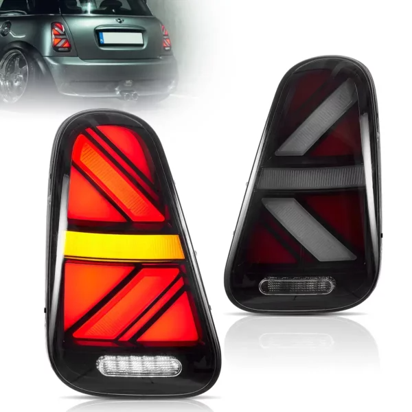 Vland LED Tail Lights for Mini R Series 1th Gen(R50 R52 R53) 2001-2006 Sequential Turn Signal With Dynamic Welcome Lighting VLAND Factory