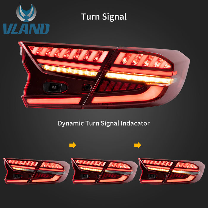 Vland LED Taillights For Honda Accord 10th 2018-2021 VLAND Factory